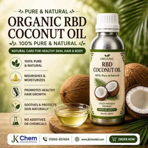 Premium Organic RBD Coconut Oil – Cosmetic Grade Carrier Oil for Skin Care, Hair Care, Soap Making & DIY Beauty Formulations