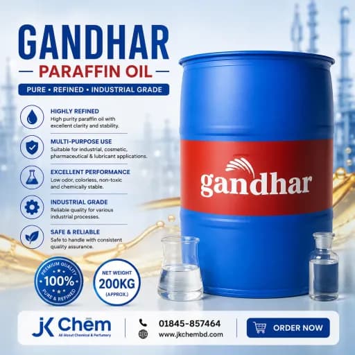 Gandhar Paraffin Oil (Liquid Paraffin) | High Purity Mineral Oil for Cosmetic, Pharmaceutical & Industrial Use