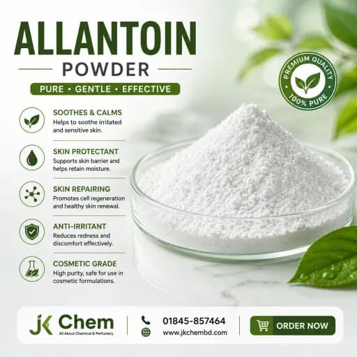 Premium Allantoin Powder – Cosmetic Grade Skin Conditioning & Soothing Ingredient for Skincare and Personal Care Formulations