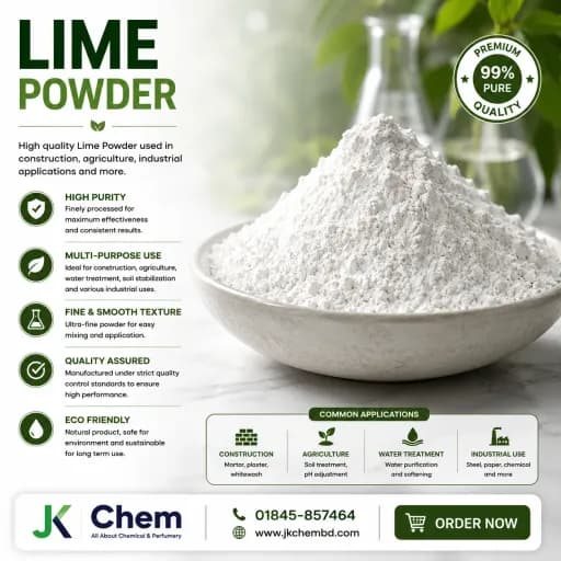 Lime Powder (Hydrated Lime) | High Quality Calcium Hydroxide Powder for Water Treatment, Construction, Agriculture & Industrial Use